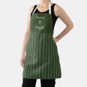 Tablier Joyeux et vert brillant Noël (Insitu)