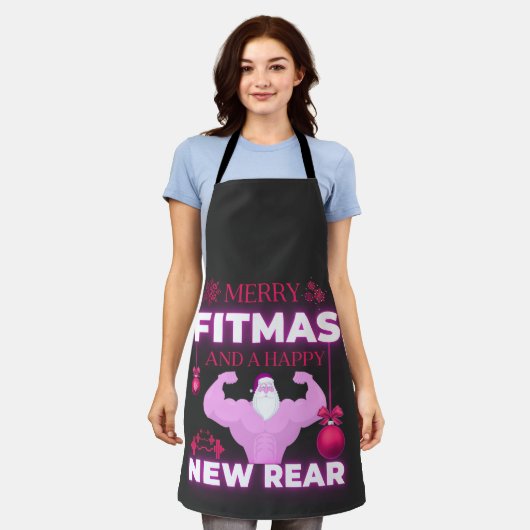 Tablier Joyeux Fitmas Et Une Bonne Nouvelle Arrière Magnif (Porté)