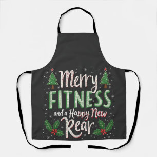Tablier Joyeux Fitness et Bonne Année Nouvel Arrière Muscu