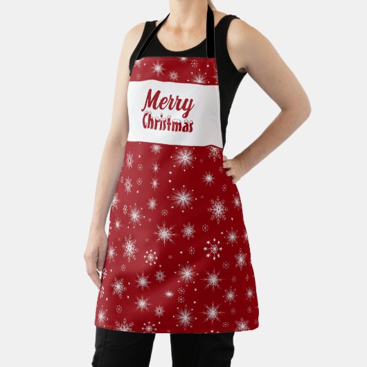 Tablier Joyeux flocon de neige de Noël (Insitu)