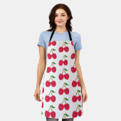 Tablier Joyeux Fruit de Cerise Mignon Souriant (Porté)