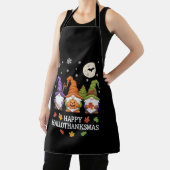 Tablier Joyeux Hallothanksmas Gnomes Lover Halloween Noël (Insitu)