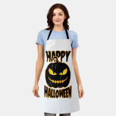 Tablier Joyeux Halloween Citrouille (Porté)
