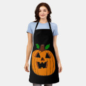 Tablier Joyeux Halloween Citrouille (Porté)