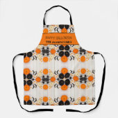 Tablier Joyeux Halloween Citrouille Orange (Recto)