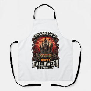 Tablier Joyeux Halloween est tous les jours Château hanté 