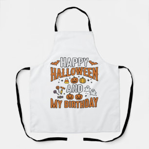 Tablier Joyeux Halloween Et Mon Anniversaire Design Vintag