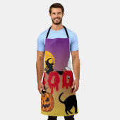 Tablier Joyeux Halloween- Hou-hou-épouvantable (Porté)