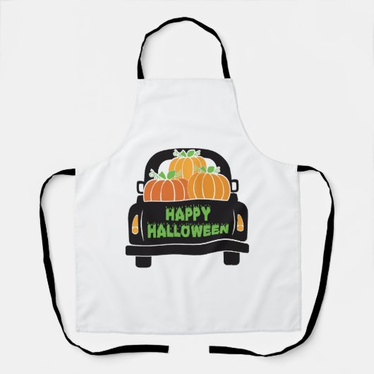 Tablier Joyeux Halloween jour 2021 custume (Recto)