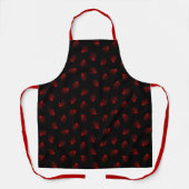 Tablier Joyeux Halloween Red Bones tendance (Recto)