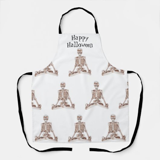 Tablier Joyeux Halloween yoga Apron (Recto)