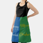 Tablier Joyeux Hanukkah Joyeux Noël Double Vacances (Insitu)