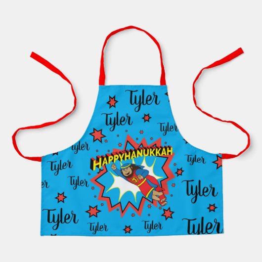 Tablier Joyeux héros de Chanukah Judah (Recto)
