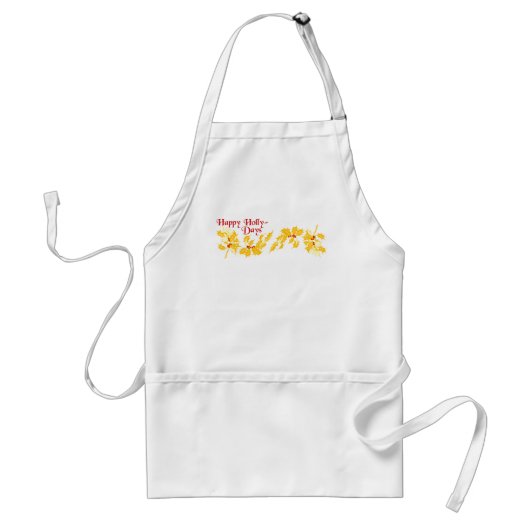 Tablier Joyeux Holly Days Holiday Apron (Devant)