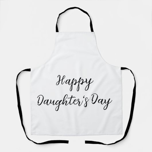 Tablier Joyeux jour de filles si.ple minimum ajouter le no (Recto)