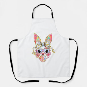 Tablier Joyeux jour de Pâques lapin mignon lapin Coquette