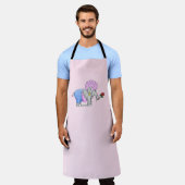Tablier Joyeux jour des Valentines des éléphants (Porté)