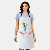 Tablier "Joyeux Joyeux" Apéro du Chef de Noël Elf (Porté)