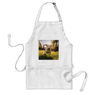 Tablier Joyeux Labrador Puppy Running