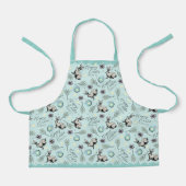 Tablier Joyeux lapin et oeufs de Pâques Turquoise (Recto)