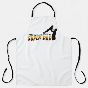 Tablier Joyeux Merci de Fête des pères Mon Super Papa