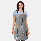 Tablier Joyeux Motif d'Halloween (Porté)