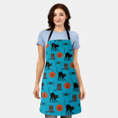Tablier Joyeux Motif d'Halloween (Porté)