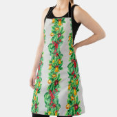 Tablier Joyeux motif sans couture de Noël avec guirlandes. (Insitu)