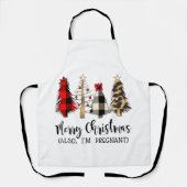 Tablier Joyeux Noël Aussi je suis Grossesse Enceinte Annou (Recto)