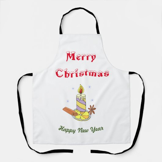 Tablier Joyeux Noël Bonne année (Recto)