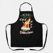 Tablier Joyeux Noël Cheesy Noël Noël Père Noël Pizza Noël (Recto)