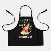Tablier Joyeux Noël Cheesy Noël Noël Père Noël Pizza Noël (Recto)