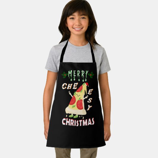 Tablier Joyeux Noël Cheesy Noël Noël Père Noël Pizza Noël (Insitu)