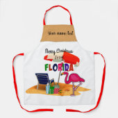 Tablier Joyeux Noël du modèle de Floride, (Recto)