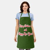 Tablier Joyeux Noël et Bonne Année (Porté)
