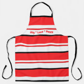 Tablier Joyeux Noël et Bonne Année 20XX Moderne (Recto)