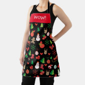 Tablier Joyeux Noël et Bonne Année! Neige du XMAS 2021 (Insitu)