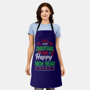 Tablier Joyeux Noël Et Joyeux Nouvel An-61064 Sweat - shir