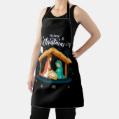 Tablier Joyeux Noël Et La Nativité Scène Foi Chrétienne (Insitu)