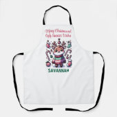 Tablier Joyeux Noël et vilains voeux de Sweat Reindeer (Recto)