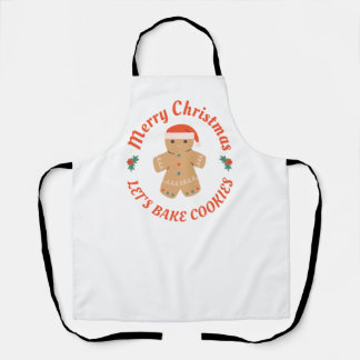 Tablier Joyeux Noël Faisons cuire des biscuits Gingerbread