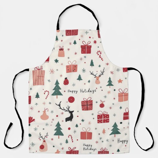 TABLIER JOYEUX NOËL FÊTES (Recto)