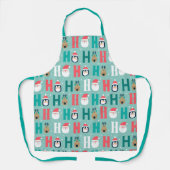 Tablier Joyeux Noël Ho Ho Ho Père Noël Motif (Recto)