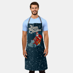 Tablier Joyeux Noël Hotrod Funny Car Père Noël