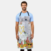 Tablier Joyeux Noël Joyeux Anniversaire Impression Apron (Porté)