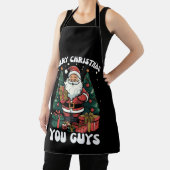 Tablier Joyeux Noël, les gars du Père Noël (Insitu)