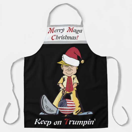 Tablier Joyeux Noël Maga Trump (Recto)