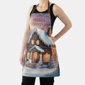 Tablier Joyeux Noël Maison en pain d'épices (Insitu)