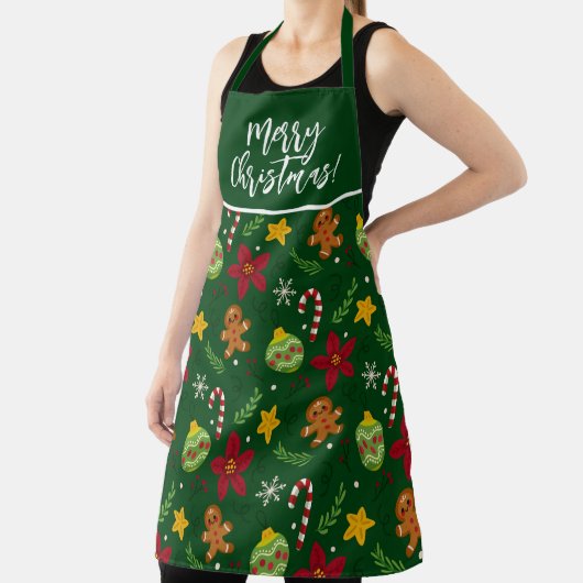 Tablier Joyeux Noël, Motif de Noël (Insitu)