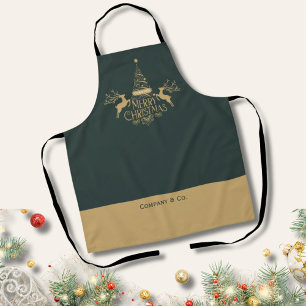 Tablier Joyeux Noël Nom personnalisé pour l'équipe d'entre